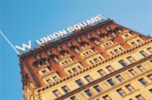 low angle photography of Union Square building